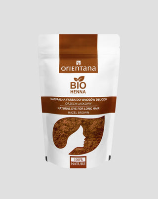 Přírodní barva na vlasy bio henna lískový oříšek Orientana - 1