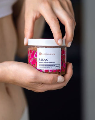 Očistný tělový peeling Natural Relax s variantou Epsom salt Natura - 2