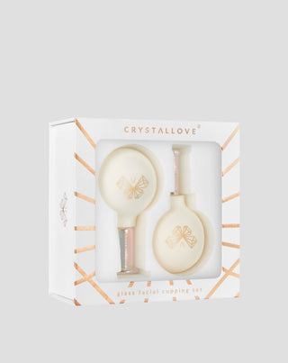 Skleněné baňky na masáž obličeje, krku a dekoltu Crystallove - 1