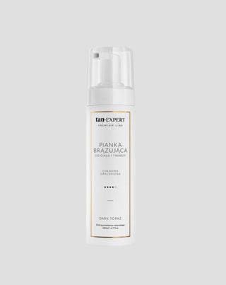 TanExpert lehká samoopalovací pěna v odstínu Dark Topaz pro obličej a tělo - 1