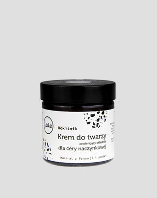 Krém na obličej pro cévní pokožku s rakytníkovým olejem posilujícím stěny cév La-Le - 1