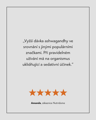 Ashwagandha indický ženšen snižující stres Nutridome 60 kapslí - 5