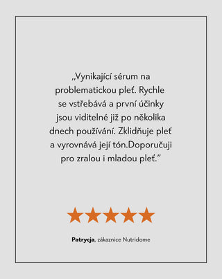 Vitamin B3 10% a zinek 1% pleťové sérum na akné Nutridome