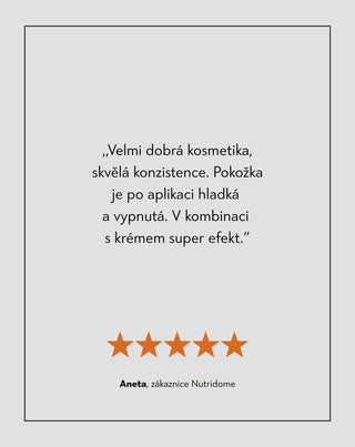 Kyselina hyaluronová 5% hydratační sérum na obličej pro všechny typy pleti Nutridome
