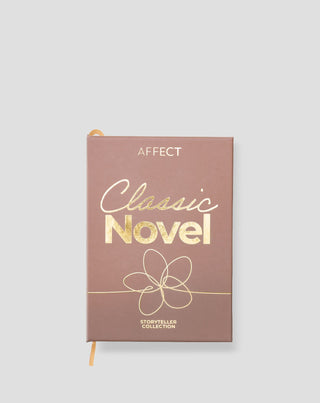 Mini paletka očních stínů v teplých tónech béžové, hnědé a zlatých třpytek Classic Novel Affect - 1