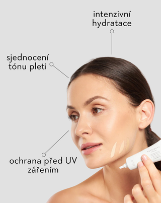 Hydratační pleťový krém BB spf 50 s kyselinou hyaluronovou a vitamínem C 03 Light Beige Nutridome - 4