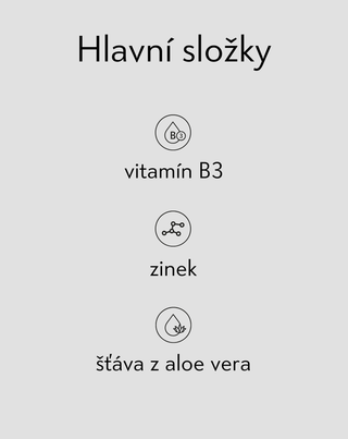 Vitamin B3 10% a zinek 1% pleťové sérum na akné Nutridome