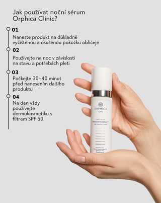 Noční sérum podporující regeneraci problematické pleti Anti-Acne Orphica Clinic 50 ml
