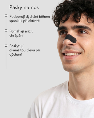 Nutridome náplasti na dýchání z nosu 30 ks.