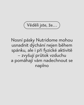Nutridome náplasti na dýchání z nosu 30 ks.