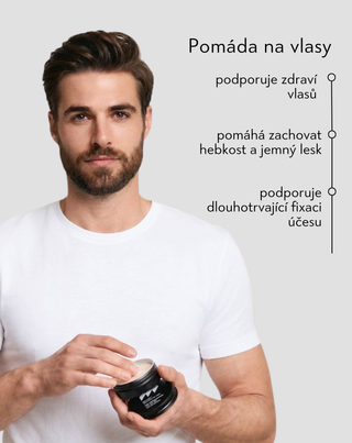 Pomáda na styling vlasů pro modelování a fixaci účesu pro muže Monolit 55 g - 2