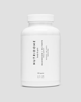 Doplněk stravy Magnesium + B6 Forte proti únavě a stresu Nutridome 180 kapslí - 1