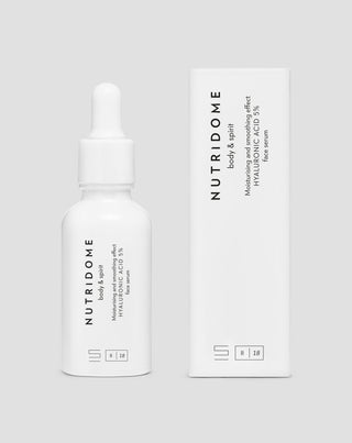 Kyselina hyaluronová 5% hydratační sérum na obličej pro všechny typy pleti Nutridome - 4