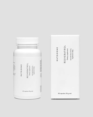 Resveratrol kapsle podporující oběhový systém a ochranu před aterosklerózou Nutridome 60 kusů