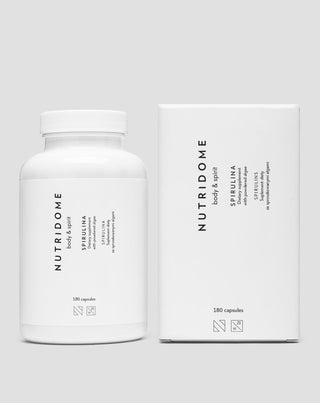 Spirulina mořské řasy tablety pro čištění těla Nutridome 180 kapslí - 2