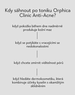 Pleťové tonikum s niacinamidem a kyselinou azelaovou Anti-Acne Orphica Clinic 200 ml - 4