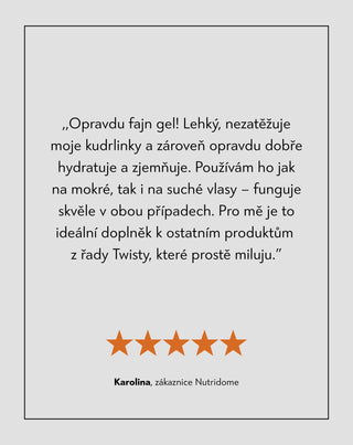 Hydratační a změkčující stylingový gel na kudrnaté vlasy bez zatížení Twisty - 6