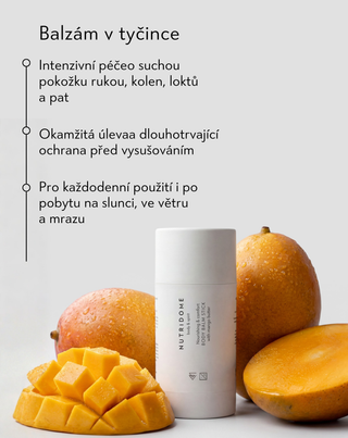 Tělový balzám v tyčince pro intenzivní výživu s přírodními oleji Nutridome - 5