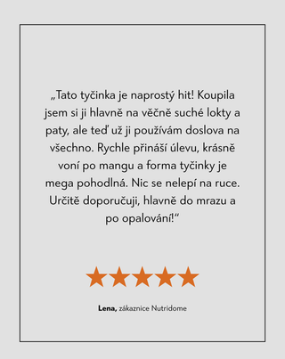 Tělový balzám v tyčince pro intenzivní výživu s přírodními oleji Nutridome - 6