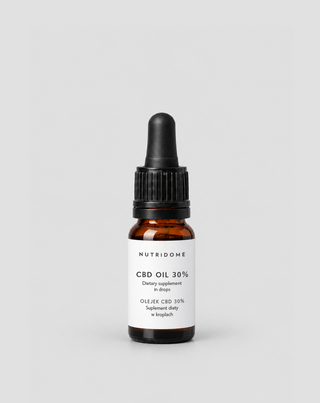 Olej CBD 30% v kapkách, broad spectrum bez THC s CBG a CBN Nutridome
