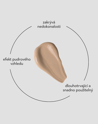 Lehký pleťový make-up s dobrým krytím zmatňující 12h 03 Nude Nutridome