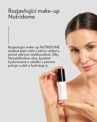 Rozjasňující hydratační make-up s kyselinou hyaluronovou 03 Vanilla Nutridome