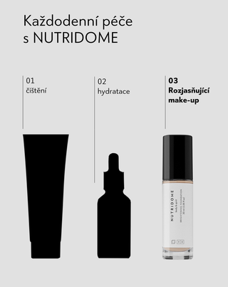 Rozjasňující hydratační make-up s kyselinou hyaluronovou 03 Vanilla Nutridome
