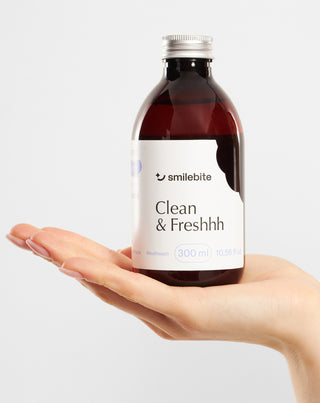 Ústní voda s mátovou příchutí a účinkem proti zubnímu kazu Smilebite - 3