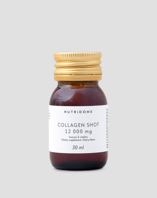 Kolagenový shot v tekuté formě 12 000 mg s vitaminy, doplněk stravy Nutridome 30 ml