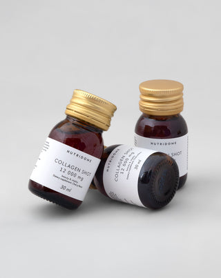 Kolagenový shot v tekuté formě 12 000 mg s vitaminy, doplněk stravy Nutridome 30 ml