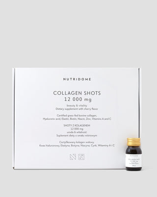 Kolagenové shoty v tekuté formě 12 000 mg s vitaminy, doplněk stravy Nutridome 30 × 30 ml - 1