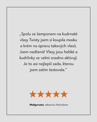 Hydratační šampon pro kudrnaté vlasy s močovinou a kyselinou mléčnou Twisty