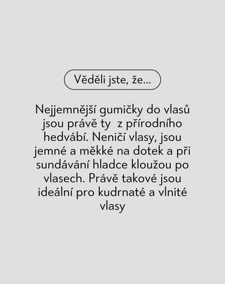Sada černých hedvábných gumiček do vlasů ze 100% přírodního hedvábí Twisty 3 ks - 4