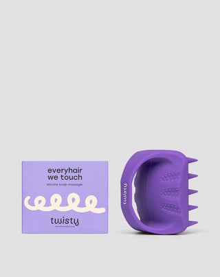 Masážní kartáč na pokožku hlavy z měkkého silikonu podporující mikrocirkulaci Twisty5 - 6
